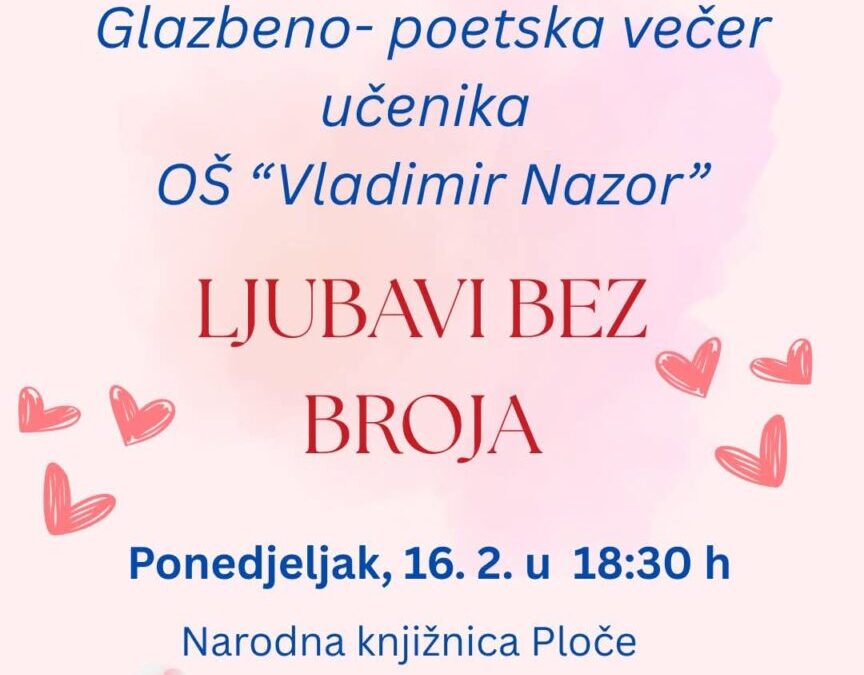 Pozivnica za Glazbeno-poetsku večer