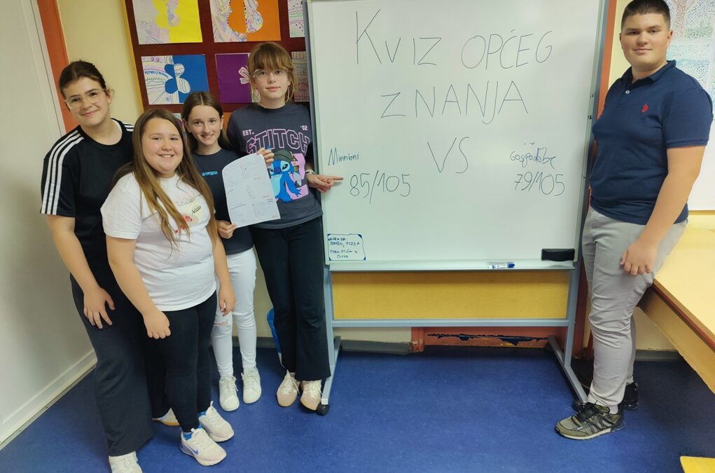 Kviz općeg znanja u režiji našeg učenika