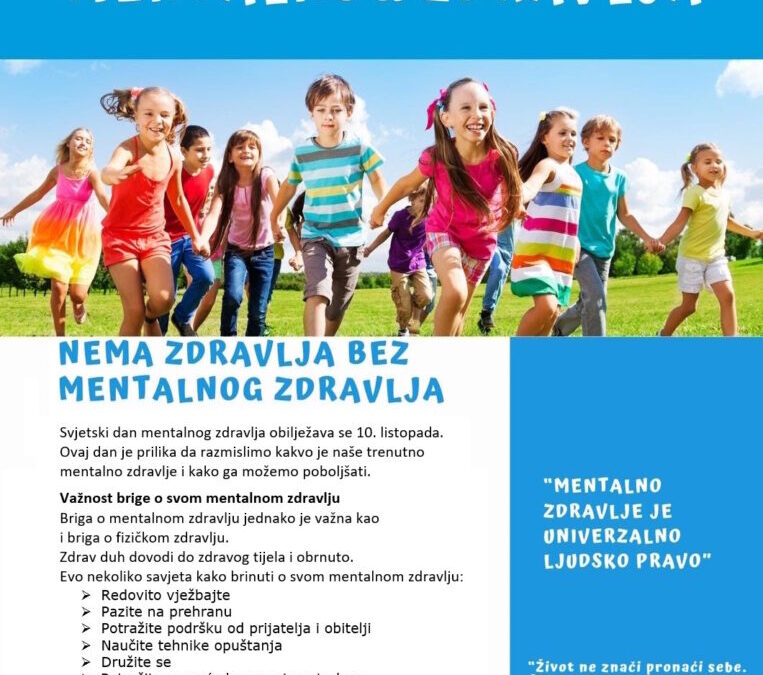 Svjetski dan mentalnog zdravlja (10. 10.)
